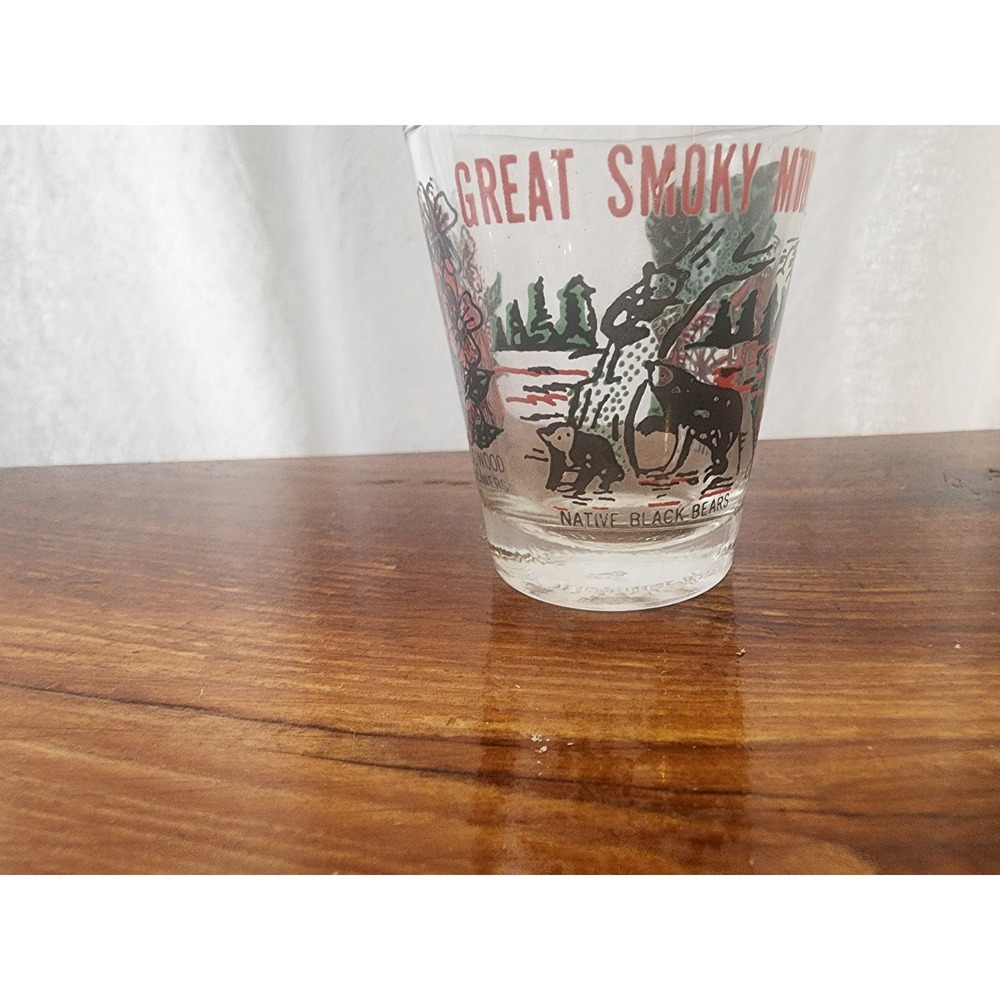 Great Smoky Mountains vintage shot glass